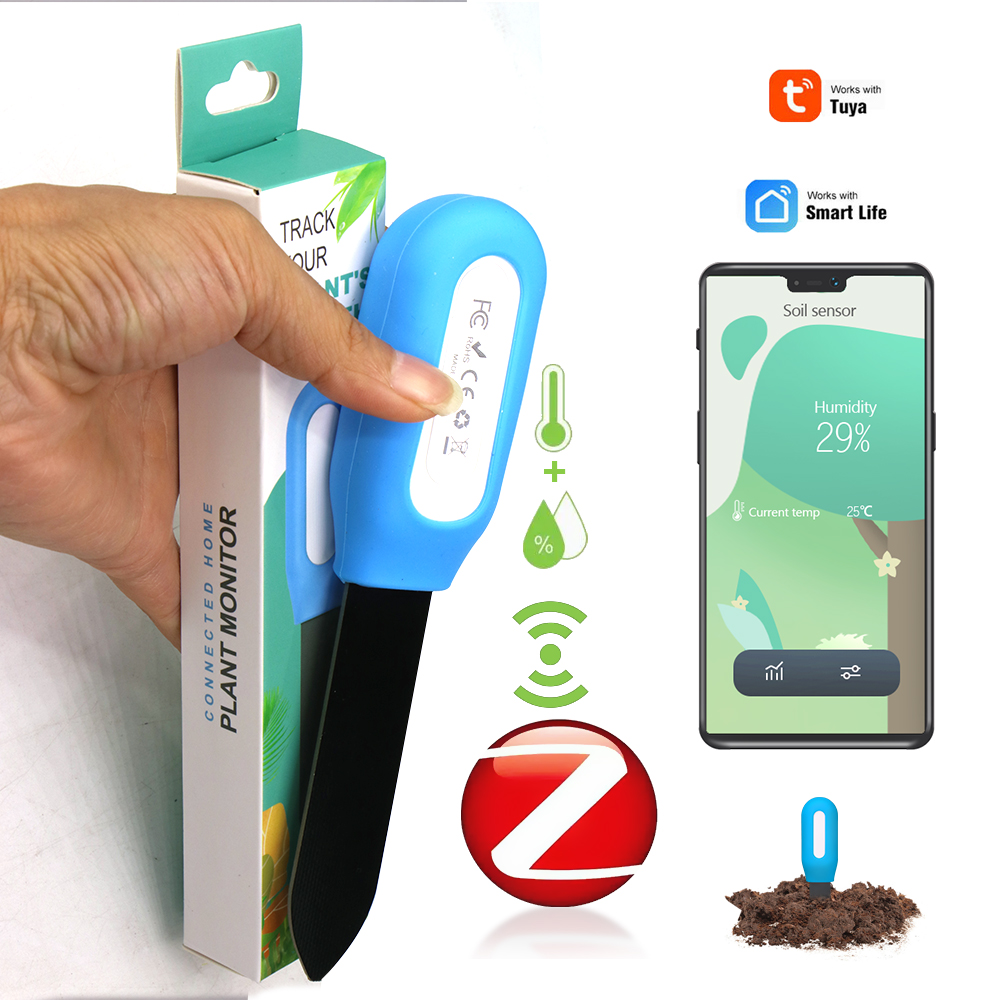 Smart Soil Sensor - 홈 가든 온실 식물용 스마트 지그비