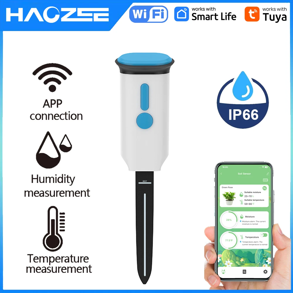 Smart Soil Sensor - Haozee Tuya 스마트 WiFi 토양 수분