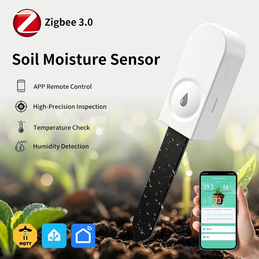 App Smart Garden - Tuya Zigbee3.0 토양 수분 센서 온도