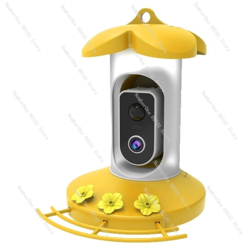 Smart Garden Ai - 태양광 카메라가 장착된 스마트 새 모이통,