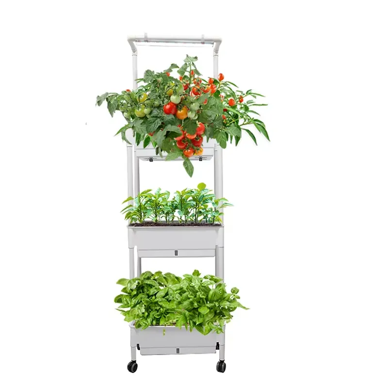이동식 수직형 3단 자동 급수 스마트 정원 화분 스탠드 - Smart Garden Vertical Planter 리뷰 및 가격