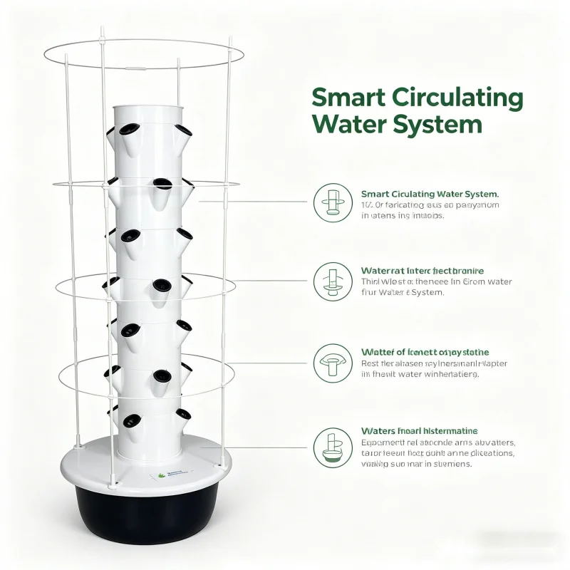 스페이스트리 수직 수경재배 타워 스마트 홈 채소 재배기 - Smart Garden Vertical Planter 리뷰 및 가격