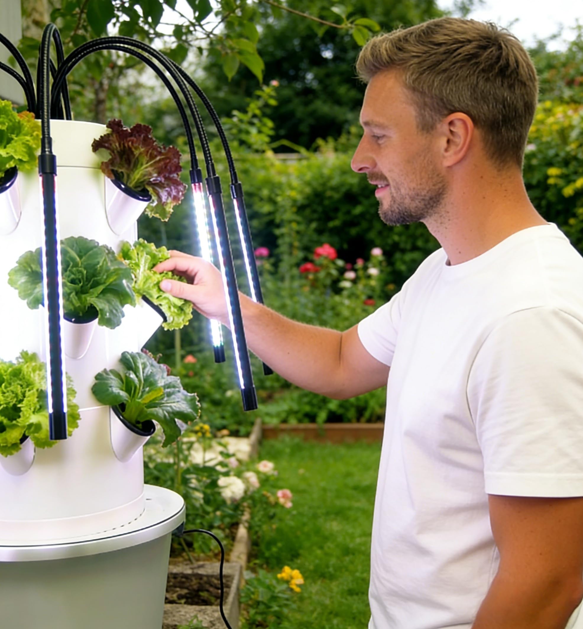 수직 수경 재배 시스템 |   3층 15홀 실내 정원  - Smart Garden Vertical Planter 리뷰 및 가격