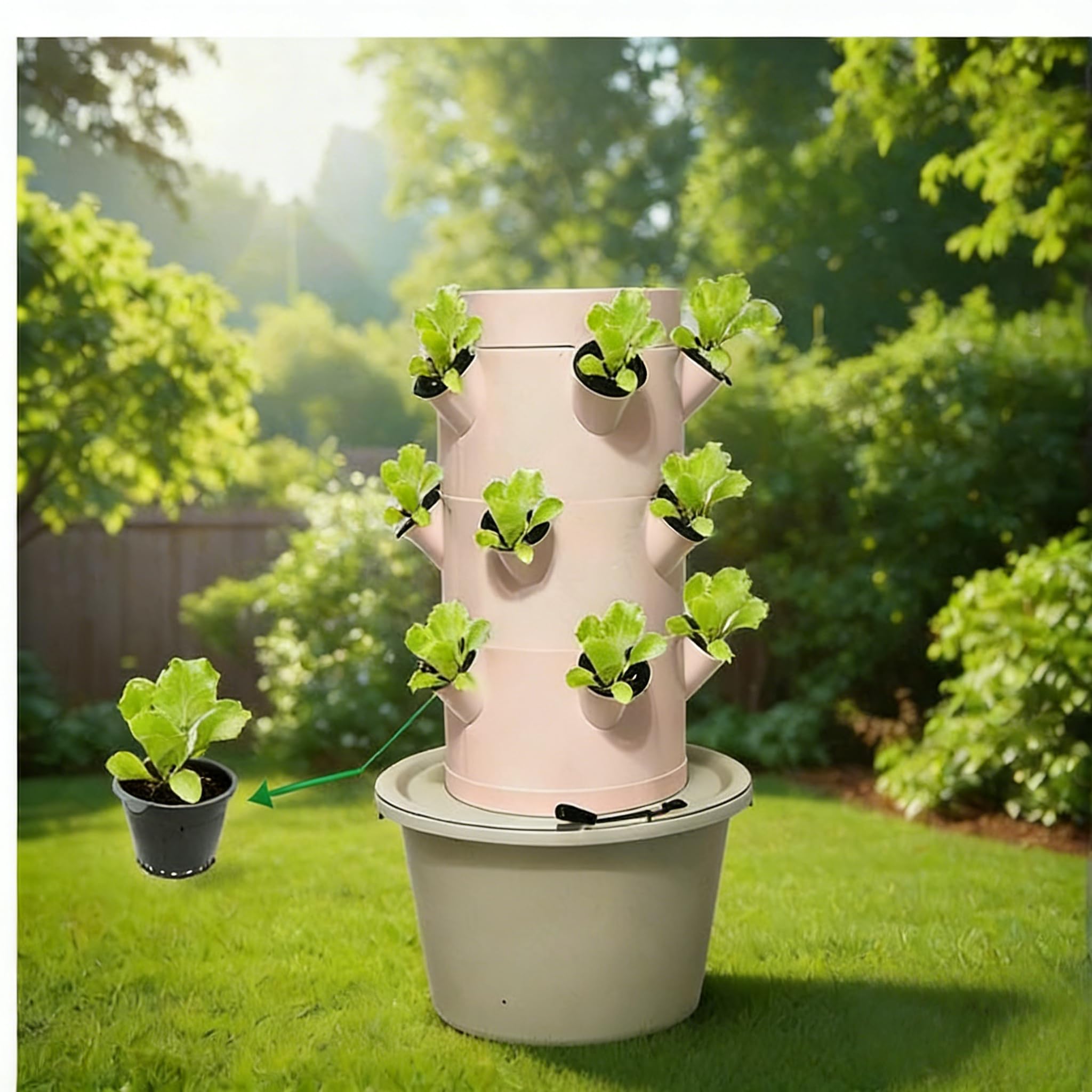 수직 수경 재배 시스템 |   3층 15홀 실내 정원  - Smart Garden Vertical Planter 리뷰 및 가격