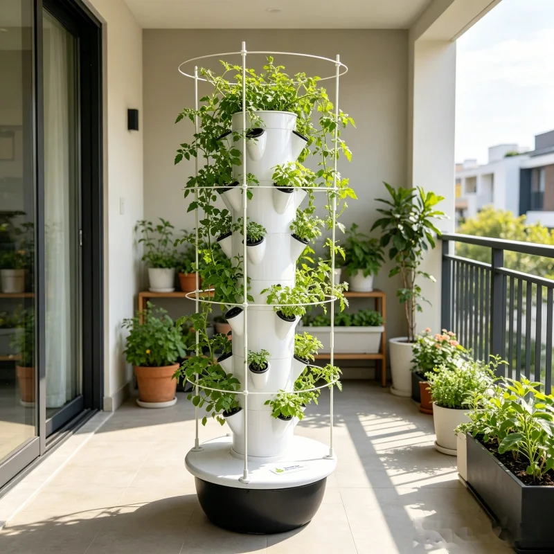 9층 에어로포닉 수경 재배 채소 재배기, 트렐리스가 있 - Smart Garden Vertical Planter 리뷰 및 가격