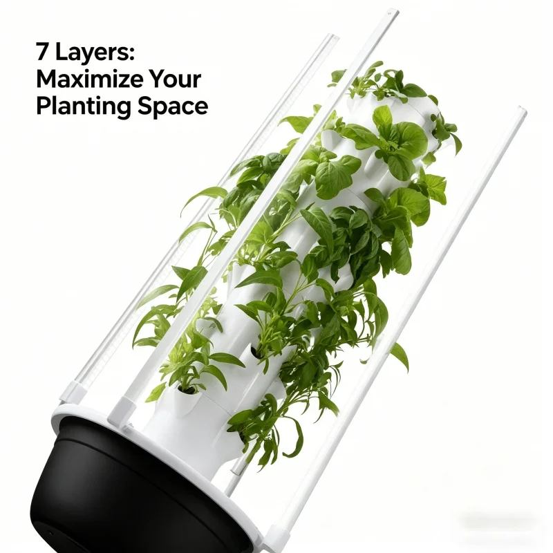 스페이스트리 7층 수직 수경 재배 정원 실내 스마트 플 - Smart Garden Vertical Planter 리뷰 및 가격