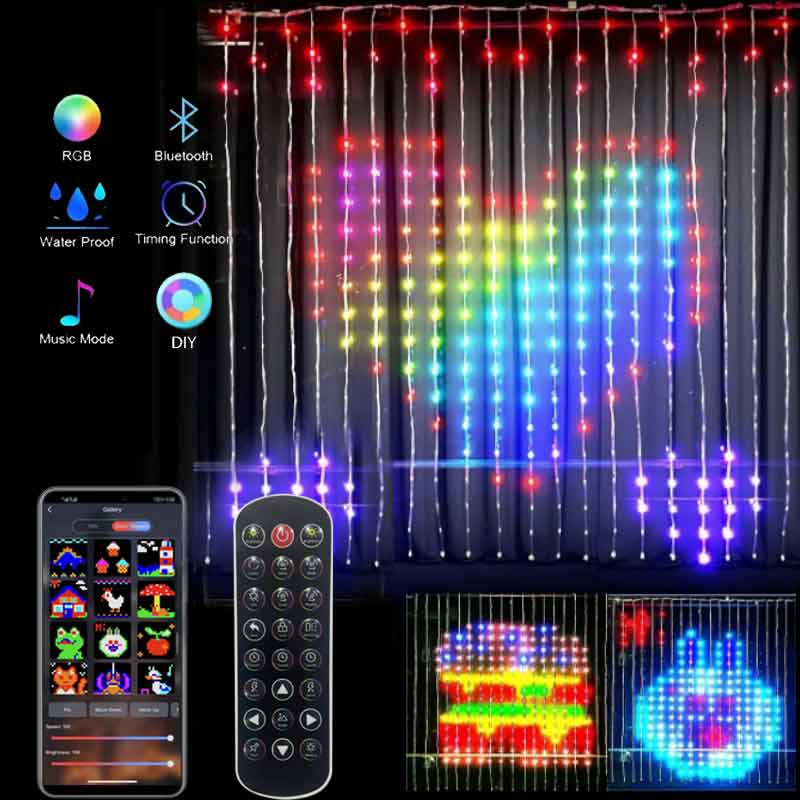 스마트 LED 커튼 조명 DIY 포인트 컨트롤 요정 스 - App Smart Garden 리뷰 및 가격