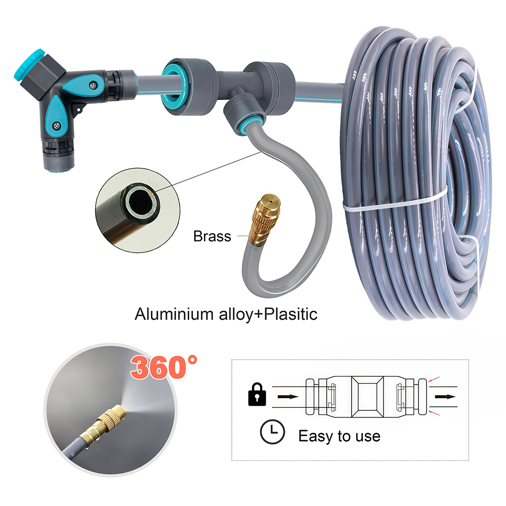 3/8인치 PE 호스 플렉시블 360 °   조절 가능 - Smart Garden Hose 리뷰 및 가격