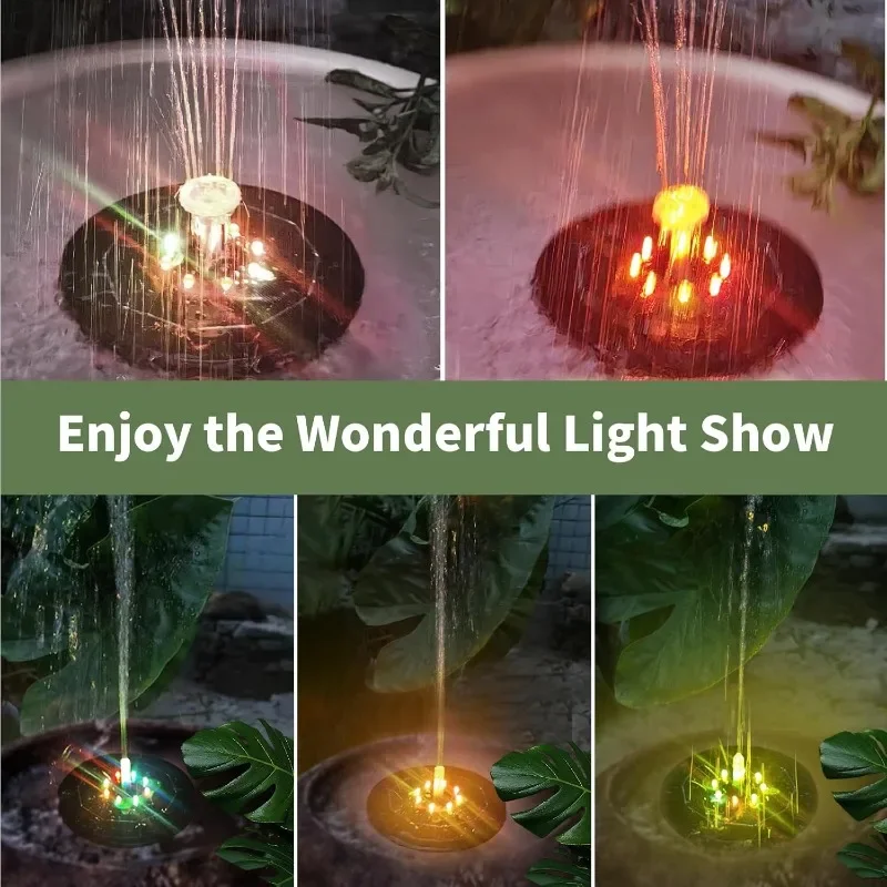 LED 조명 태양열 분수 조명, 회전 분수, 워터 펌프 - Smart Zen Garden 리뷰 및 가격