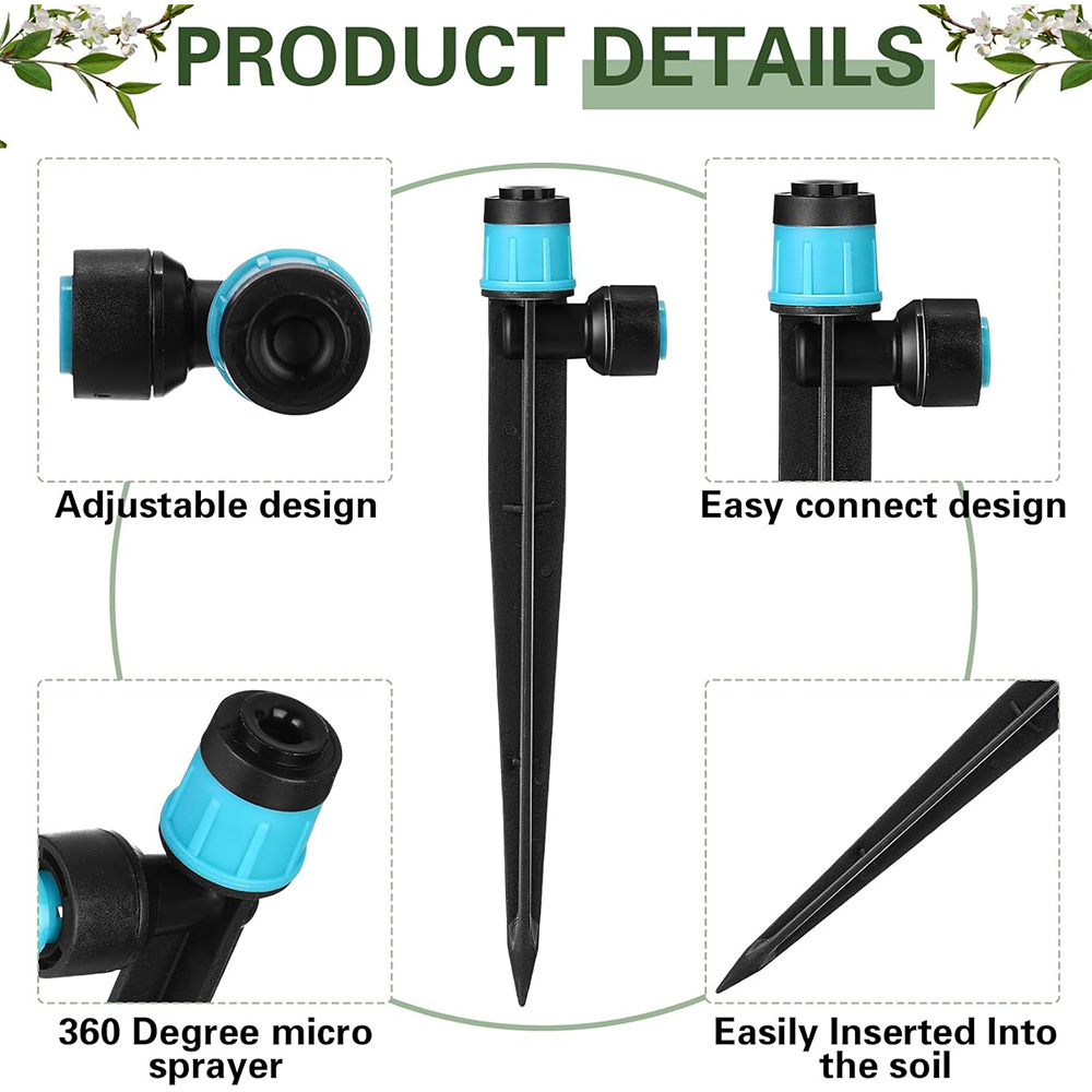 3/8인치 버블러 정원 관개 시스템 9/12mm PE  - Smart Garden Hose 리뷰 및 가격
