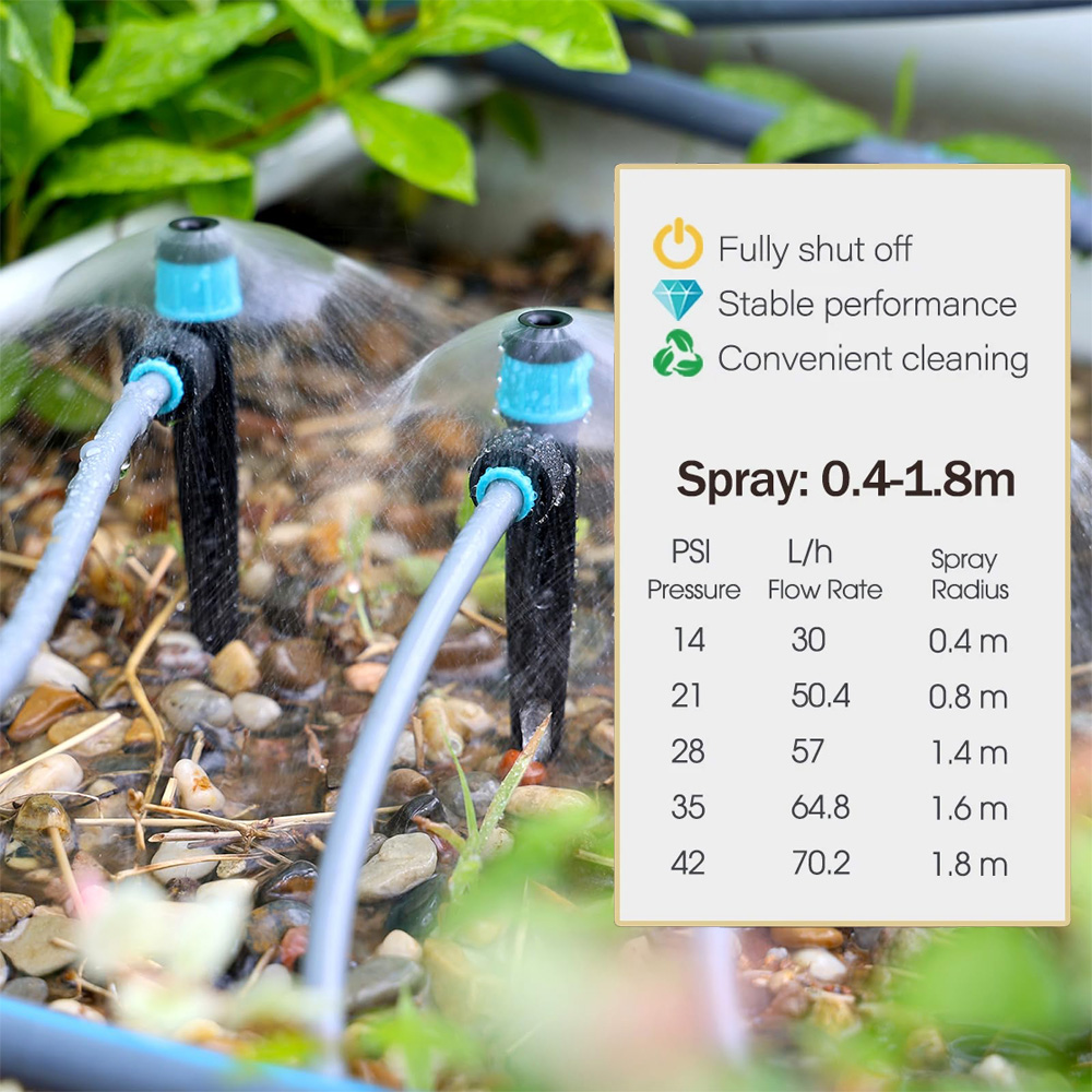 3/8인치 버블러 정원 관개 시스템 9/12mm PE  - Smart Garden Hose 리뷰 및 가격