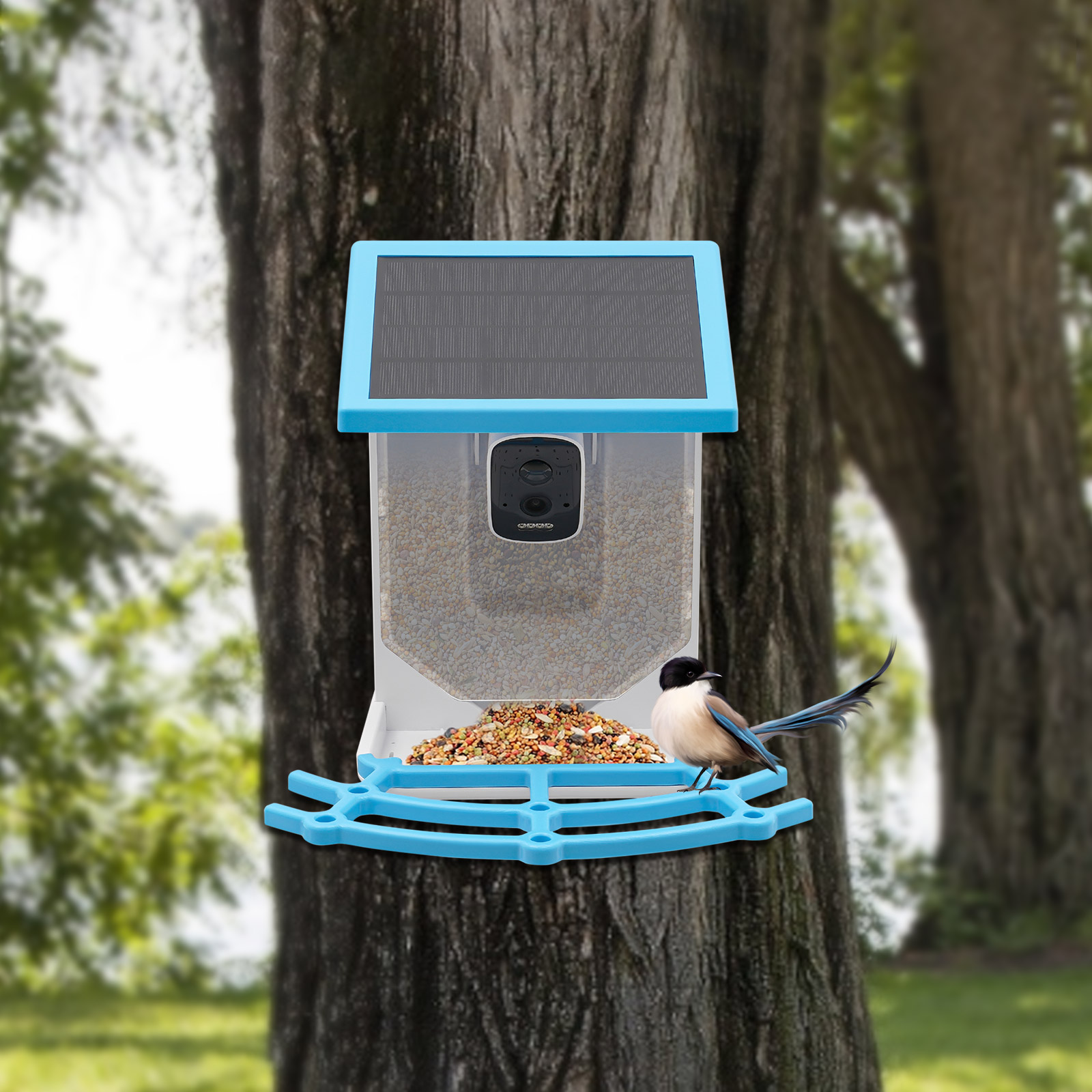 태양광 스마트 새 모이통, 2.5K 4MP HD 카메라 - Smart Garden Ai 리뷰 및 가격