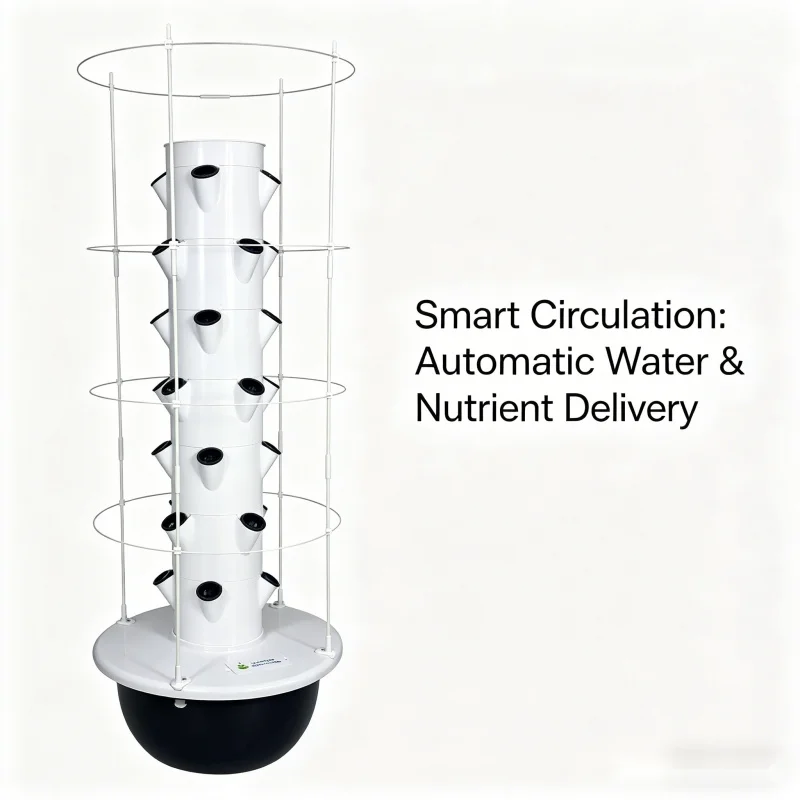 9층 수경재배 타워형 실내 채소 재배기, 트렐리스가 있 - Smart Garden Vertical Planter 리뷰 및 가격