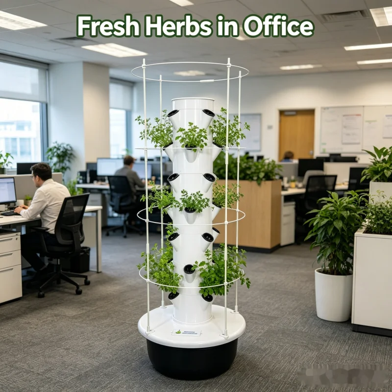스마트 수직 수경 재배 타워 실내 정원 시스템 - 가정 - Smart Garden Vertical Planter 리뷰 및 가격