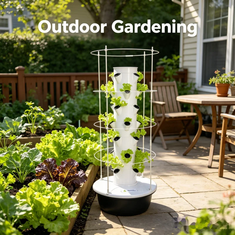 스마트 수직 수경 재배 타워 실내 정원 시스템 - 가정 - Smart Garden Vertical Planter 리뷰 및 가격