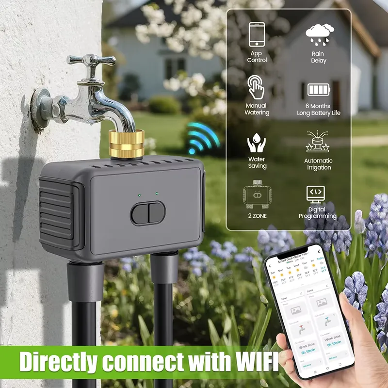 WAP01 WiFi 앱 제어 듀얼 호스 워터 타이머 스 - App Smart Garden 리뷰 및 가격