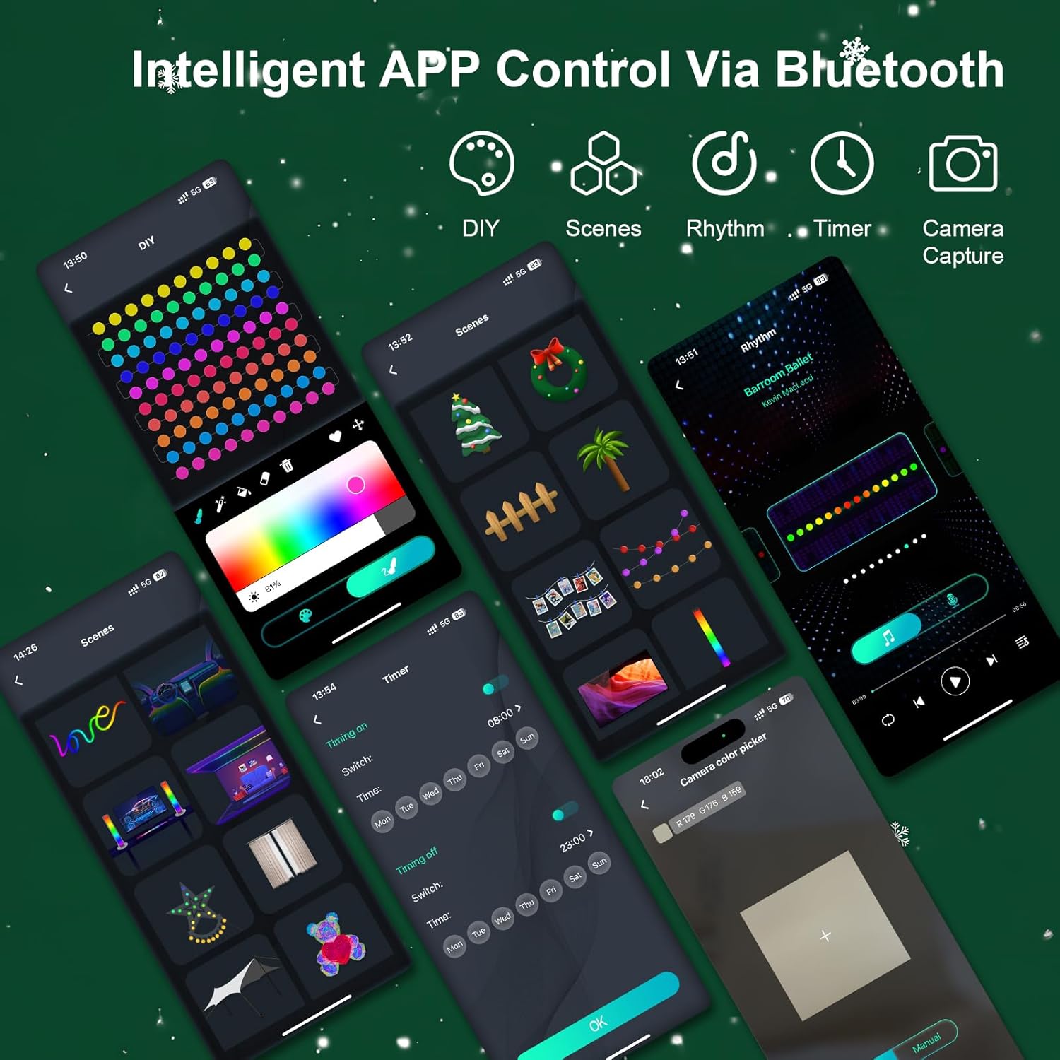 스마트 글로브 스트링 라이트 5/10M RGB 색상 변 - App Smart Garden 리뷰 및 가격