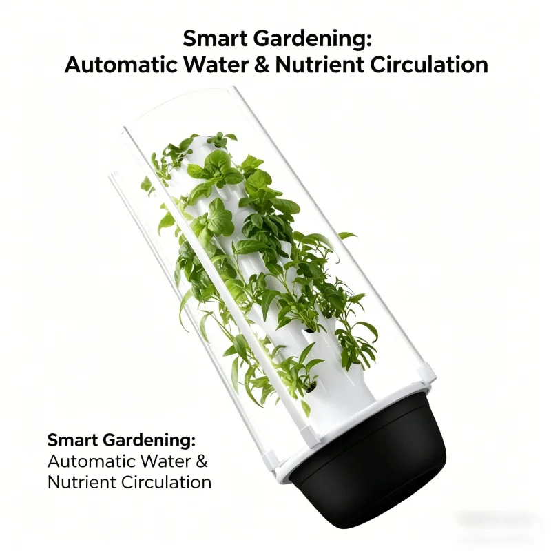 스페이스트리 수직 수경 재배 타워 스마트 채소 재배기  - Smart Garden Vertical Planter 리뷰 및 가격