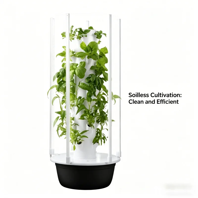 스페이스트리 수직 수경 재배 타워 실내 스마트 가든 시 - Smart Garden Vertical Planter 리뷰 및 가격