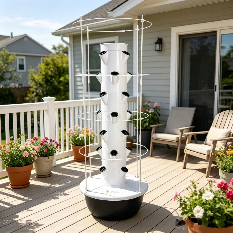 5층 스페이스트리 수직 수경재배 타워 홈 스마트 채소  - Smart Garden Vertical Planter 리뷰 및 가격