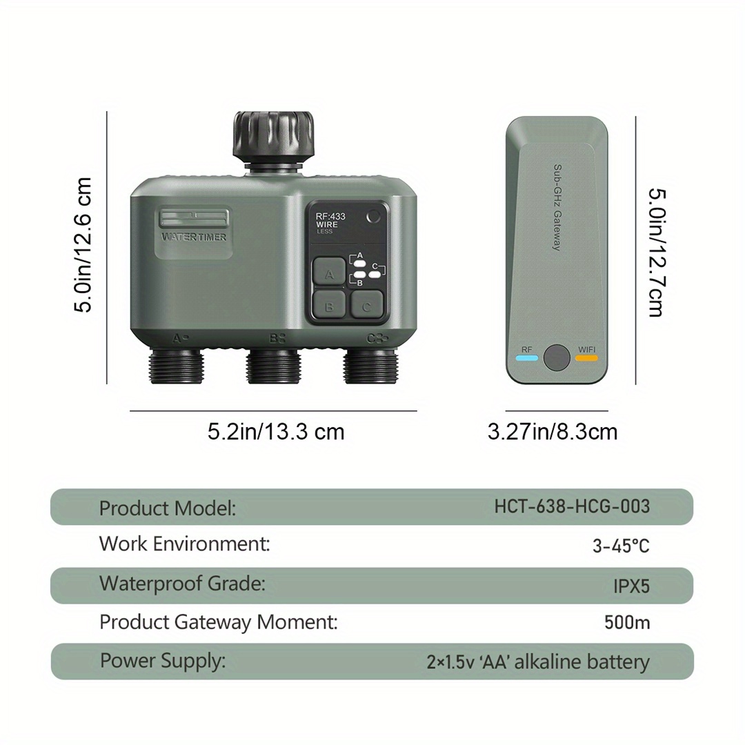Eshico 스마트 스프링클러 타이머: 2x Wi-Fi - App Smart Garden 리뷰 및 가격