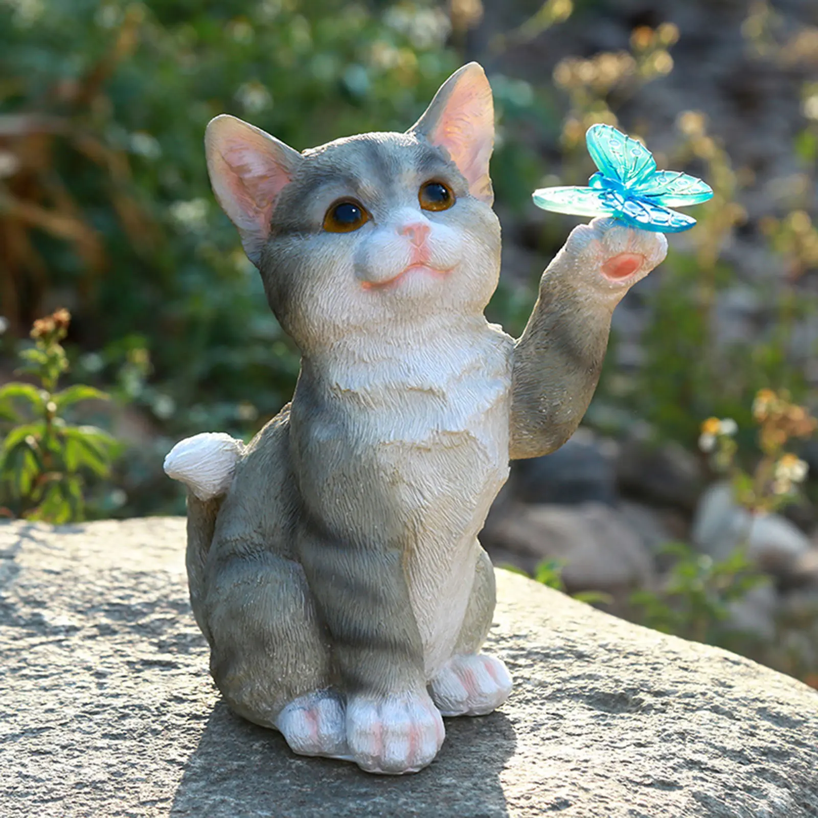 야외 고양이 조각상 펜던트 정원 LED 태양광 조명 귀 - Smart Zen Garden 리뷰 및 가격