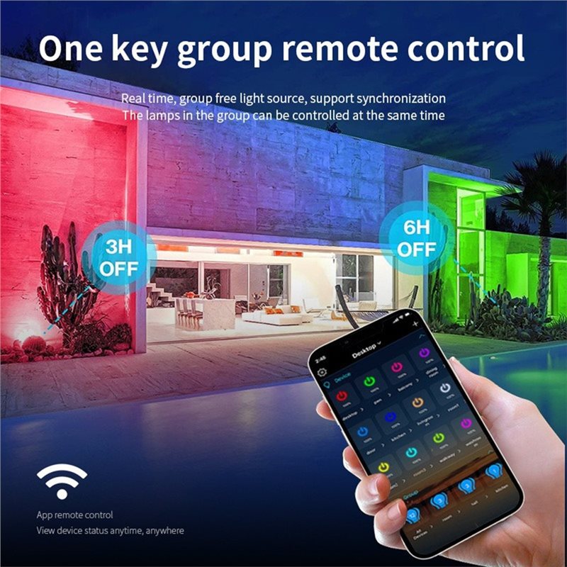 A03F-정원 파티용 Wifi 100W RGB 투광등  - App Smart Garden 리뷰 및 가격